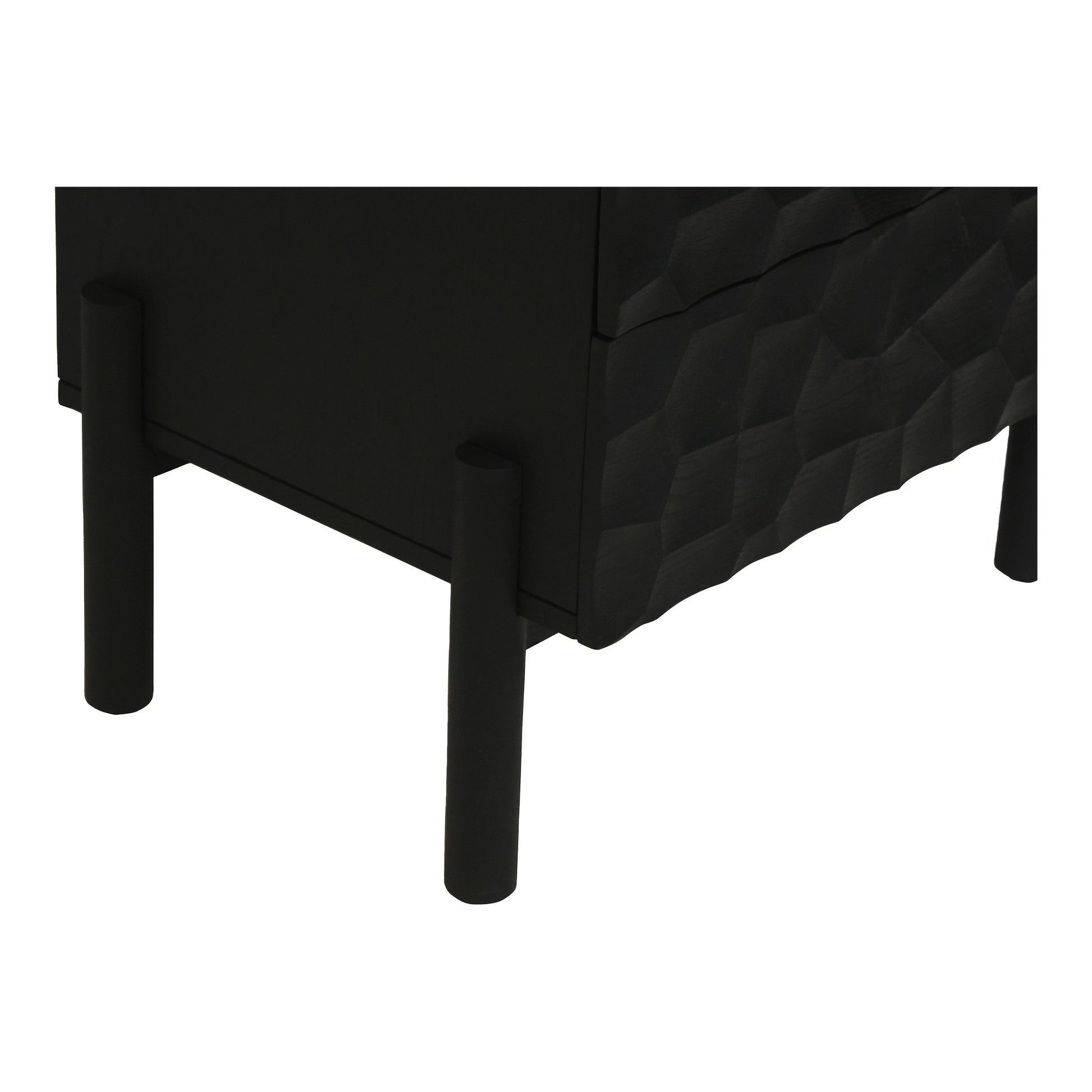 Moes Home Nightstands MISAKI Black Contemporary Furniture