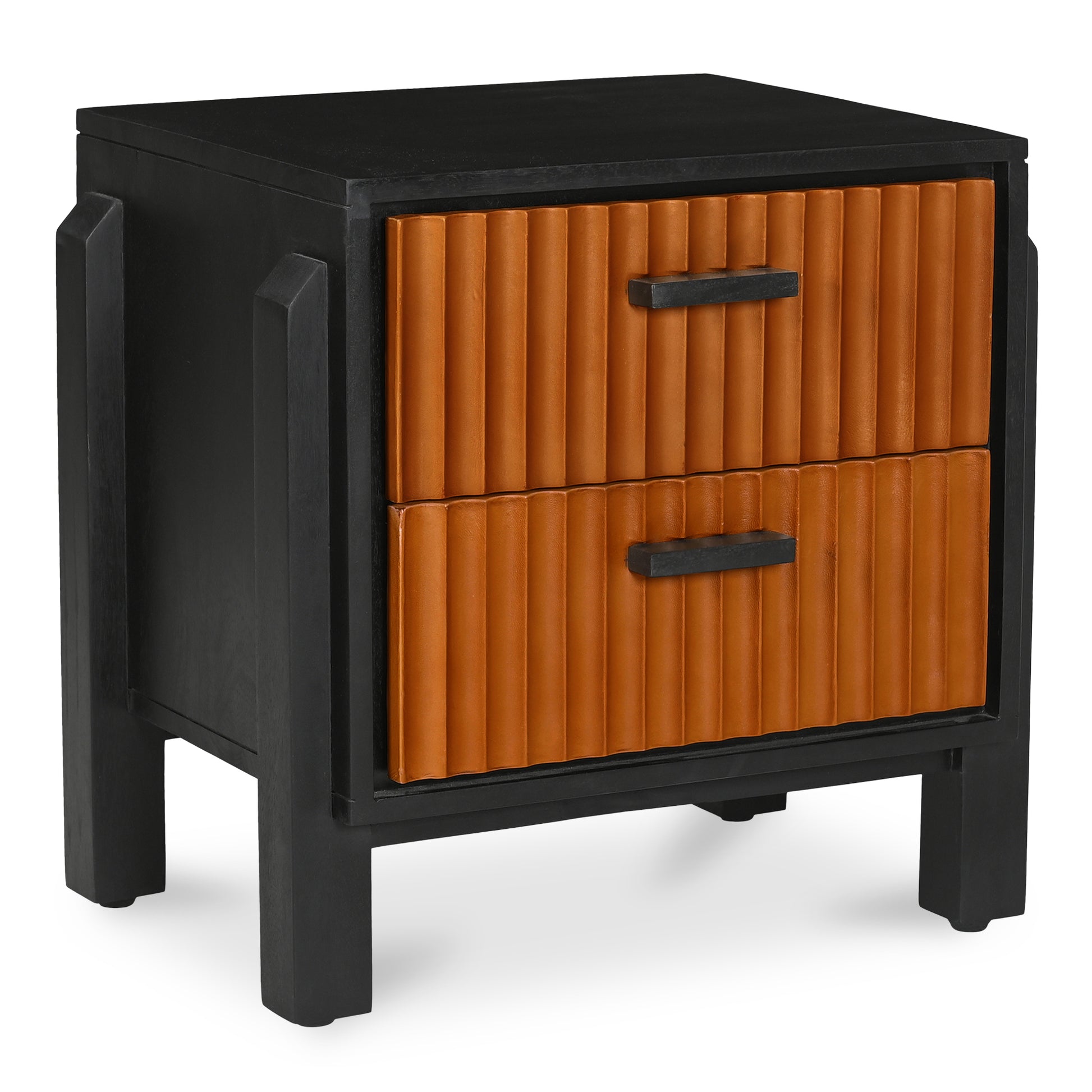 Moes Home Nightstands HAYDEN Brown Mid-Century Modern Furniture