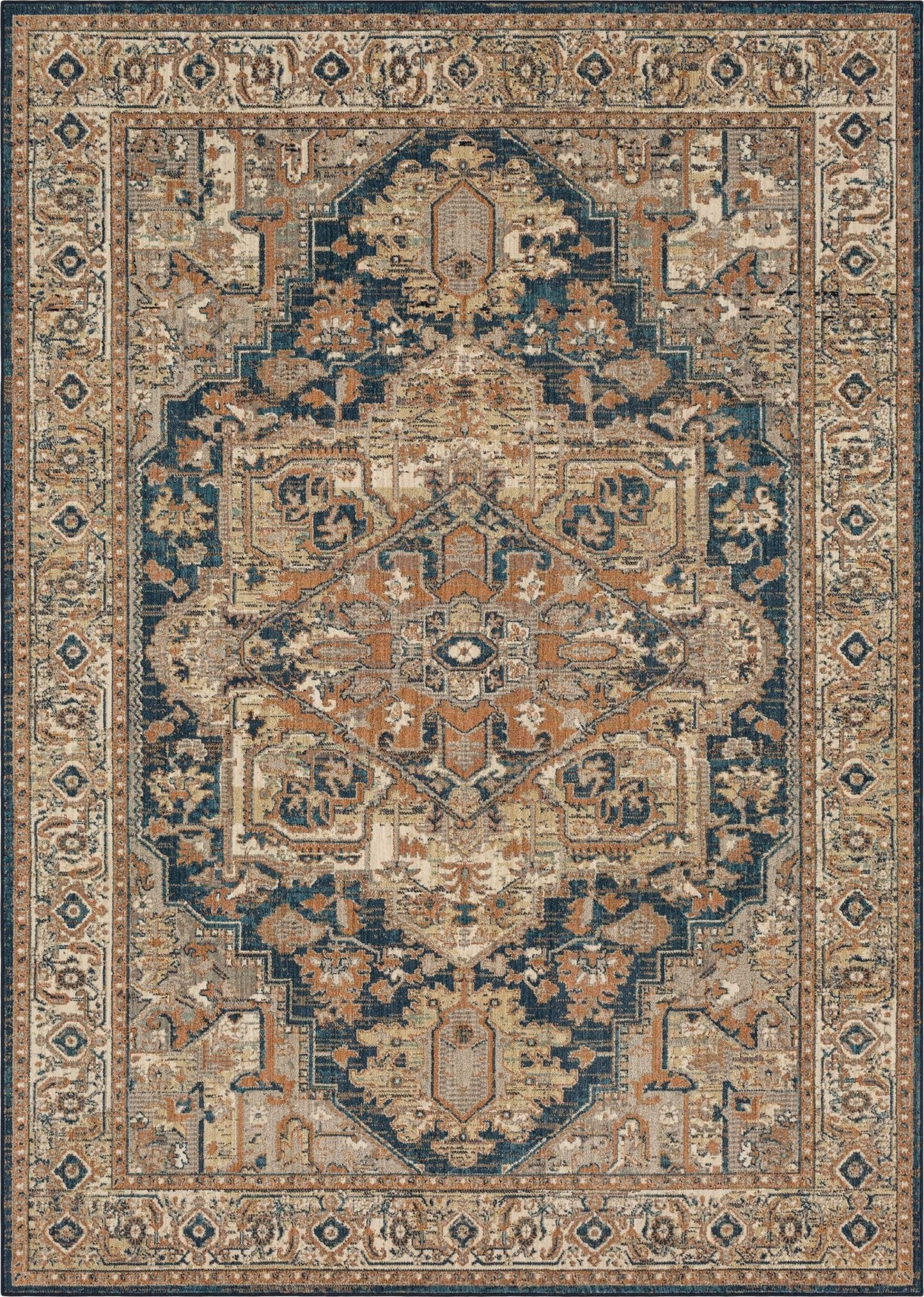 Karastan Estate 92302 Blue Traditional Machinemade Rug - Rugs - Karastan - Atlanta Designer Rugs