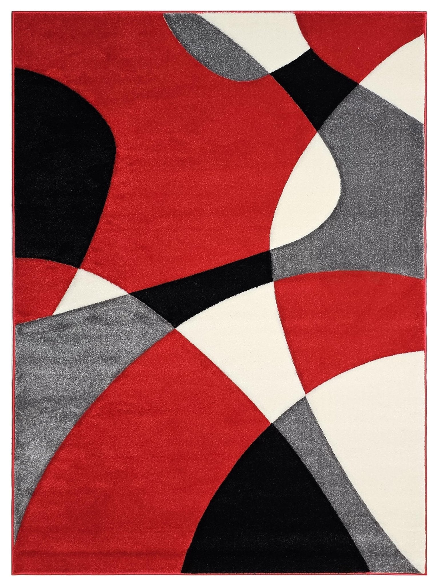 American Cover Design Hollywood H - 284 Red Modern Machinemade Rug - Rugs - American Cover Design - Atlanta Designer Rugs