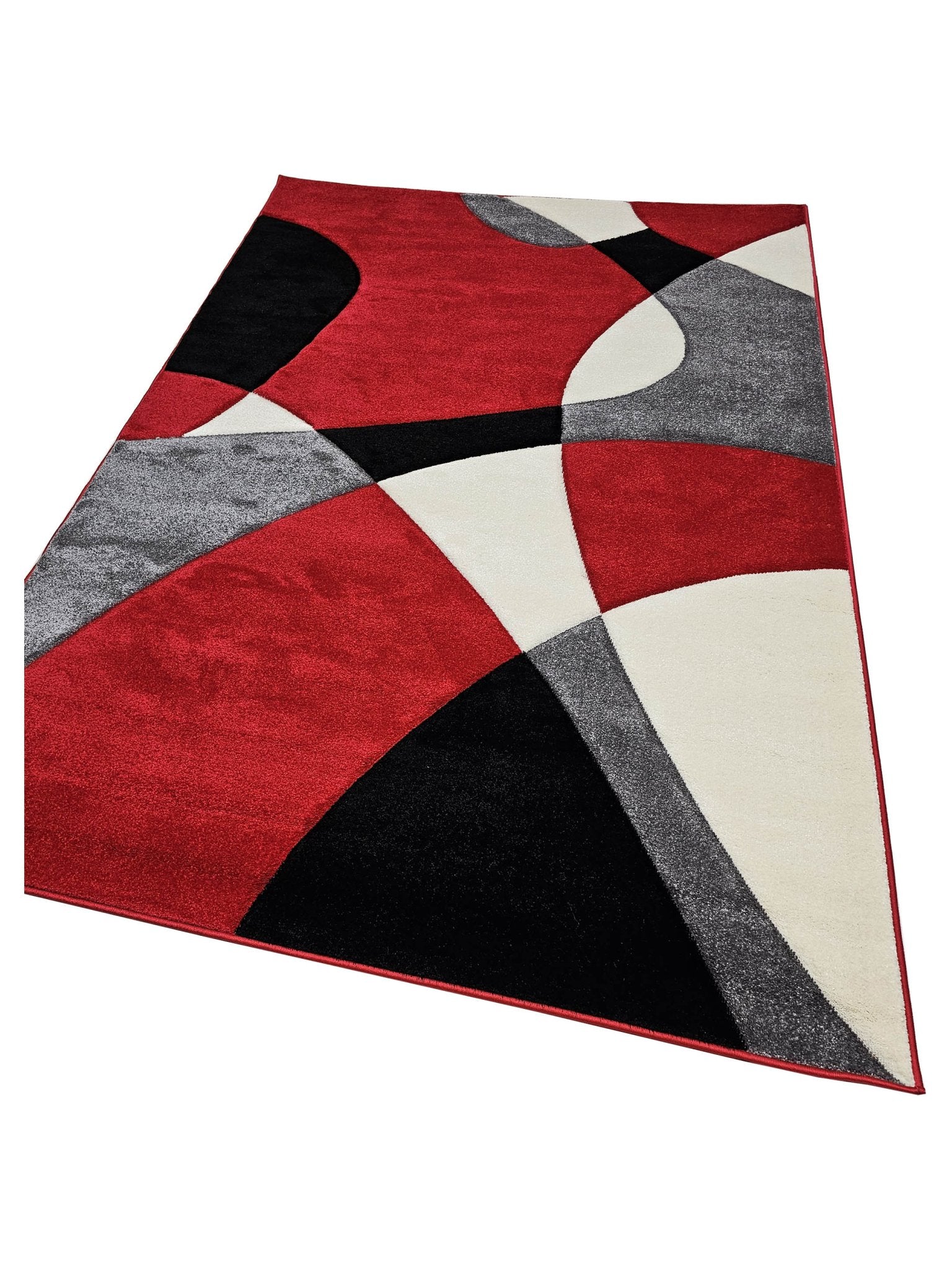 American Cover Design Hollywood H - 284 Red Modern Machinemade Rug - Rugs - American Cover Design - Atlanta Designer Rugs