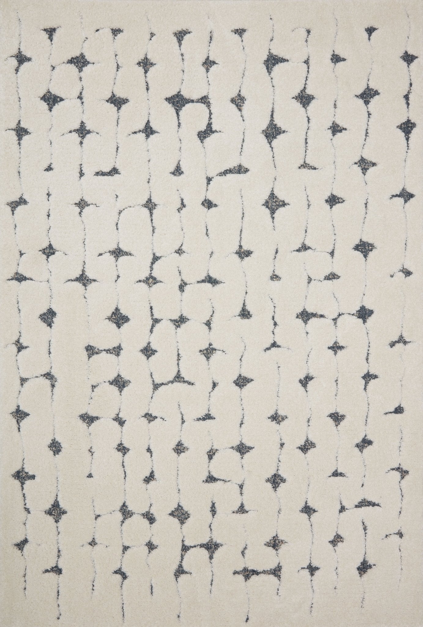 Loloi II Hagen HAG - 04 White Navy Contemporary Power Loomed Rug - Rugs - Loloi II - Atlanta Designer Rugs