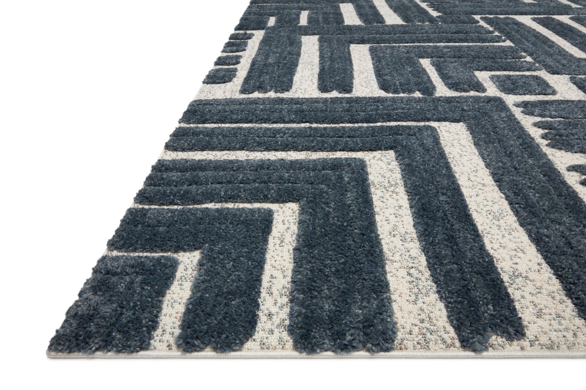 Loloi II Hagen HAG - 05 Blue White Contemporary Power Loomed Rug - Rugs - Loloi II - Atlanta Designer Rugs