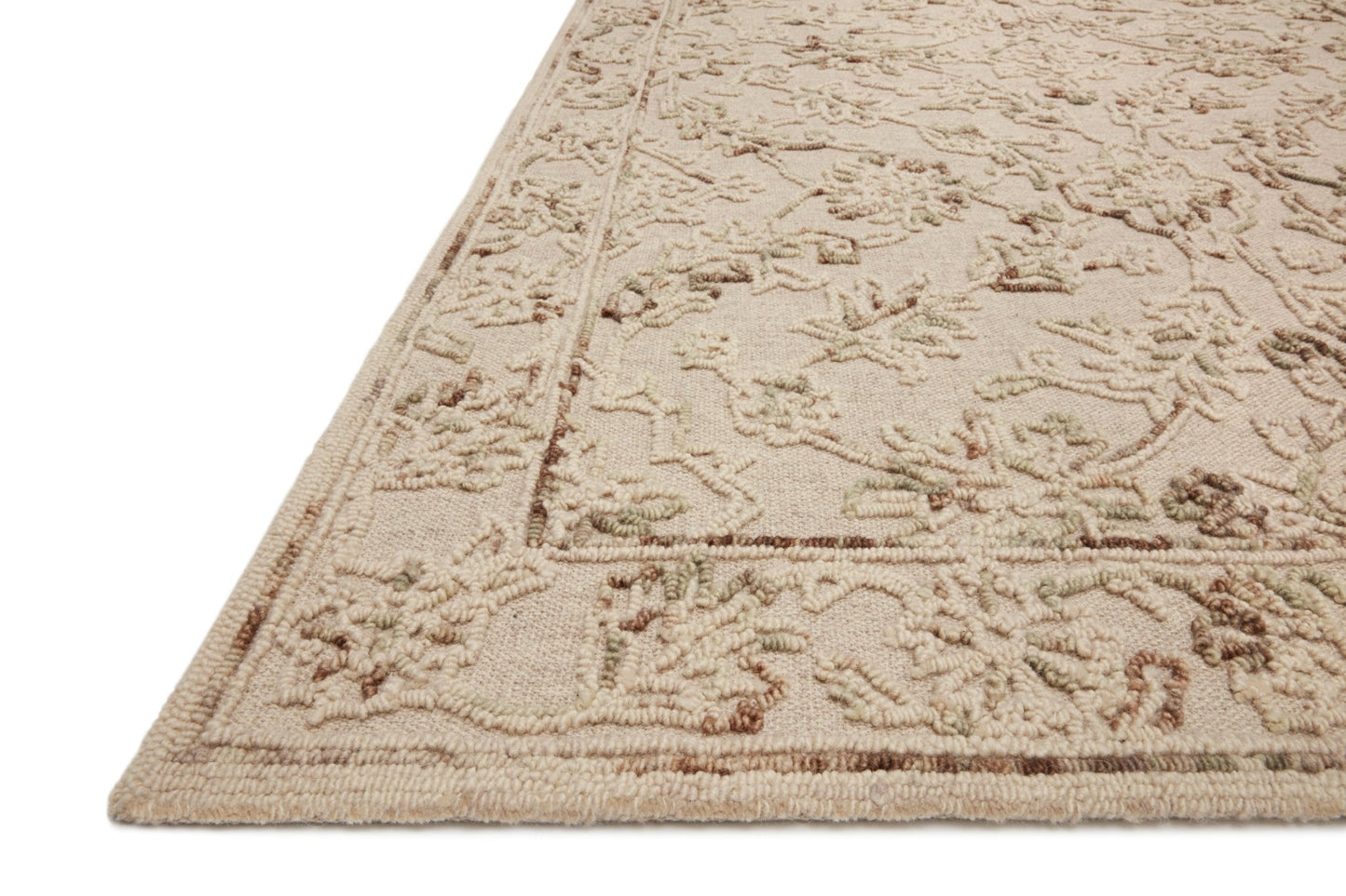 Loloi II Halle HAE - 02 Natural Sage Traditional Hooked Rug - Rugs - Loloi II - Atlanta Designer Rugs