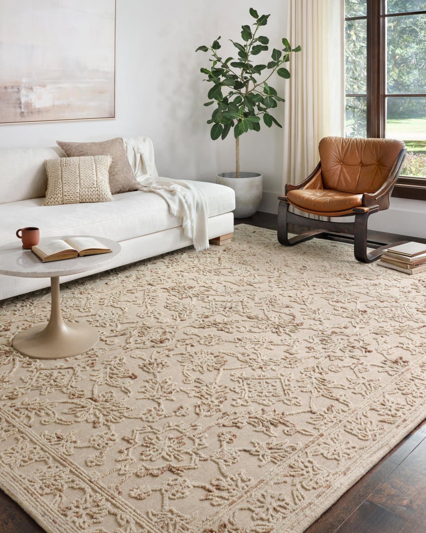 Loloi II Halle HAE - 02 Natural Sage Traditional Hooked Rug - Rugs - Loloi II - Atlanta Designer Rugs