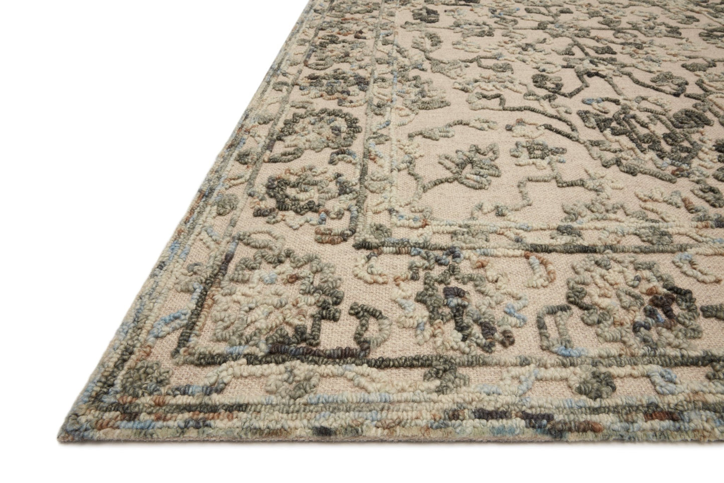 Loloi II Halle HAE - 05 Grey Sky Traditional Hooked Rug - Rugs - Loloi II - Atlanta Designer Rugs