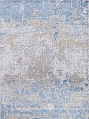 Limited Courteney CY - 256 GOLD BLUE Transitional Machinemade Rug - Rugs - Limited - Atlanta Designer Rugs