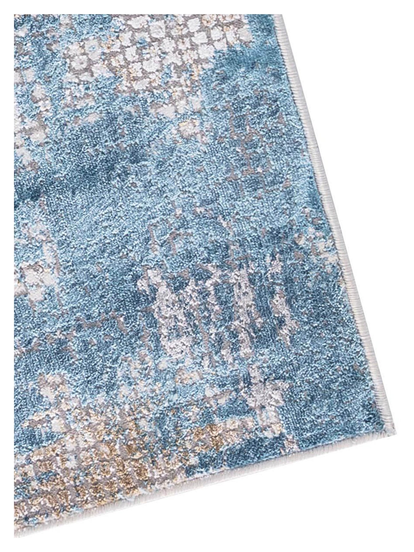 Limited Courteney CY - 256 GOLD BLUE Transitional Machinemade Rug - Rugs - Limited - Atlanta Designer Rugs