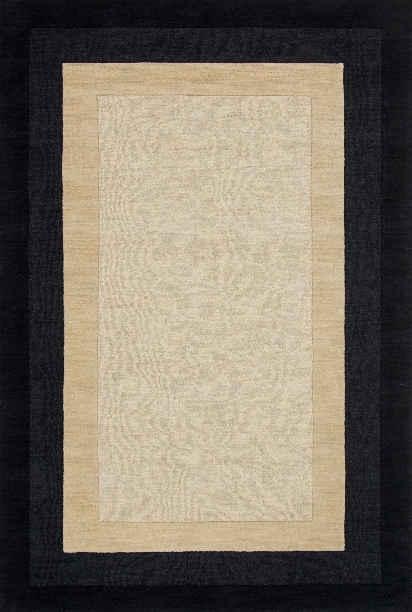 Loloi HAMILTON HM - 01 Ivory Charcoal Transitional Hand Loomed Rug - Rugs - Loloi - Atlanta Designer Rugs