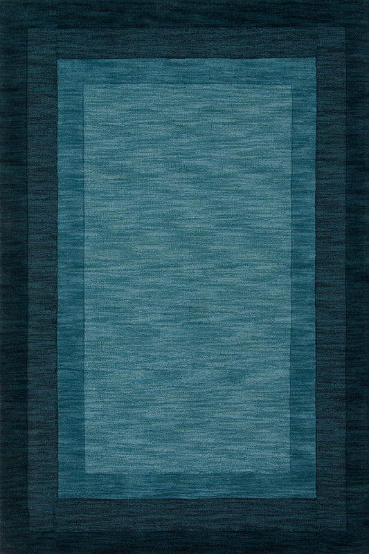 Loloi HAMILTON HM - 01 Teal Transitional Hand Loomed Rug - Rugs - Loloi - Atlanta Designer Rugs