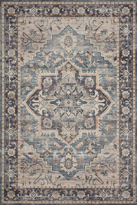 Loloi II Hathaway HTH - 01 Navy Multi Traditional Power Loomed Rug - Rugs - Loloi II - Atlanta Designer Rugs