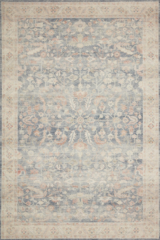 Loloi II Hathaway HTH - 02 Denim Multi Traditional Power Loomed Rug - Rugs - Loloi II - Atlanta Designer Rugs