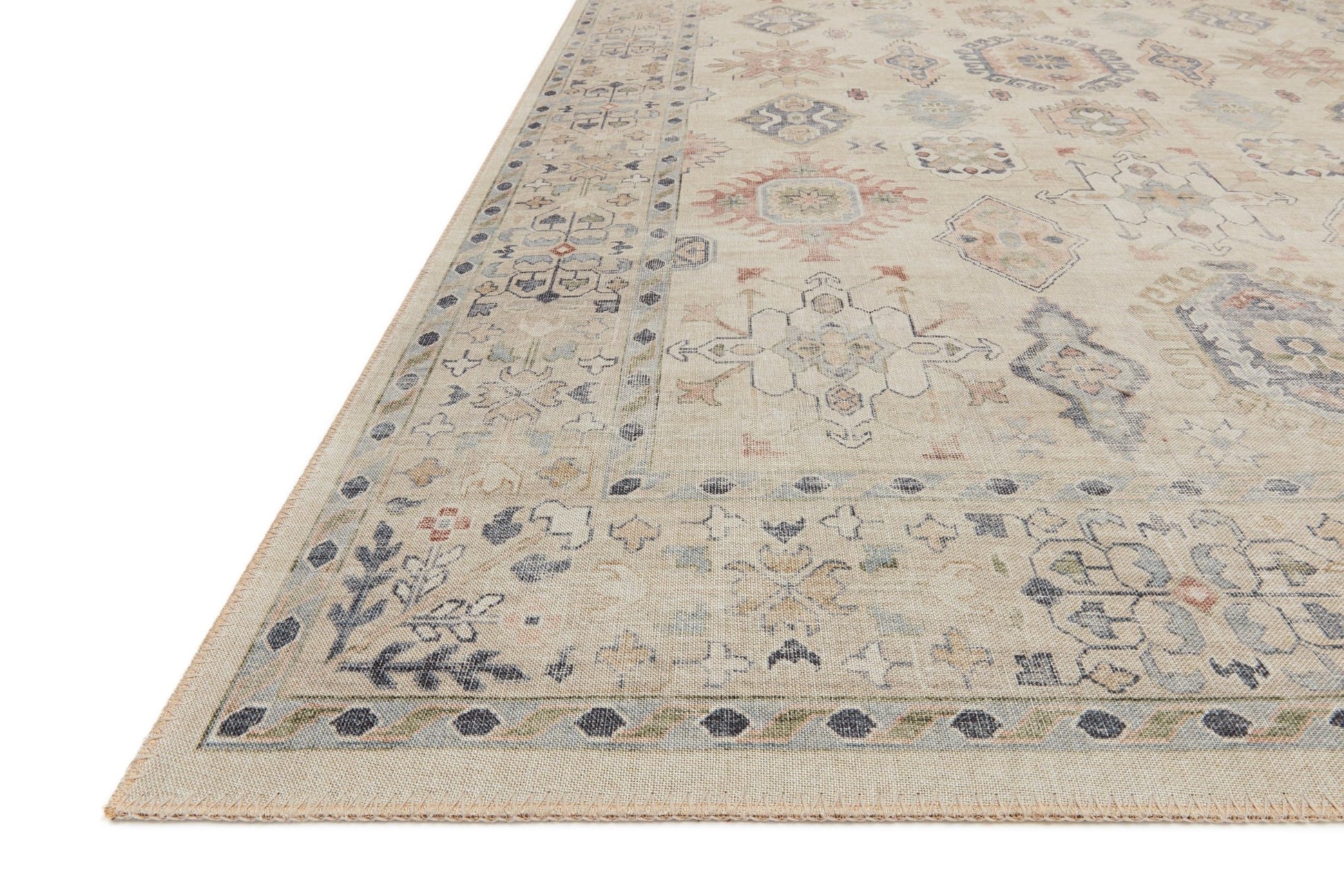 Loloi II Hathaway HTH - 04 Beige Multi Traditional Power Loomed Rug - Rugs - Loloi II - Atlanta Designer Rugs