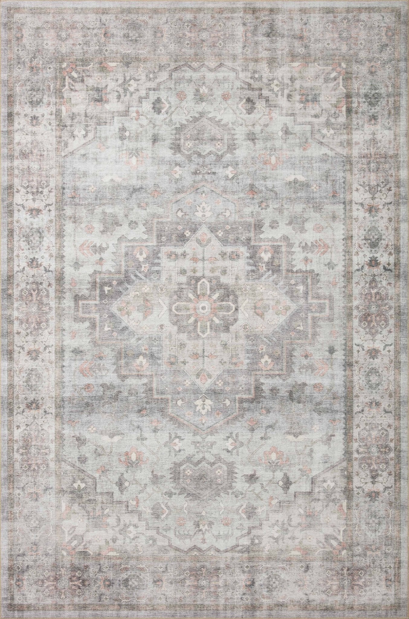 Loloi II Heidi HEI - 02 Dove Blush Traditional Power Loomed Rug - Rugs - Loloi II - Atlanta Designer Rugs