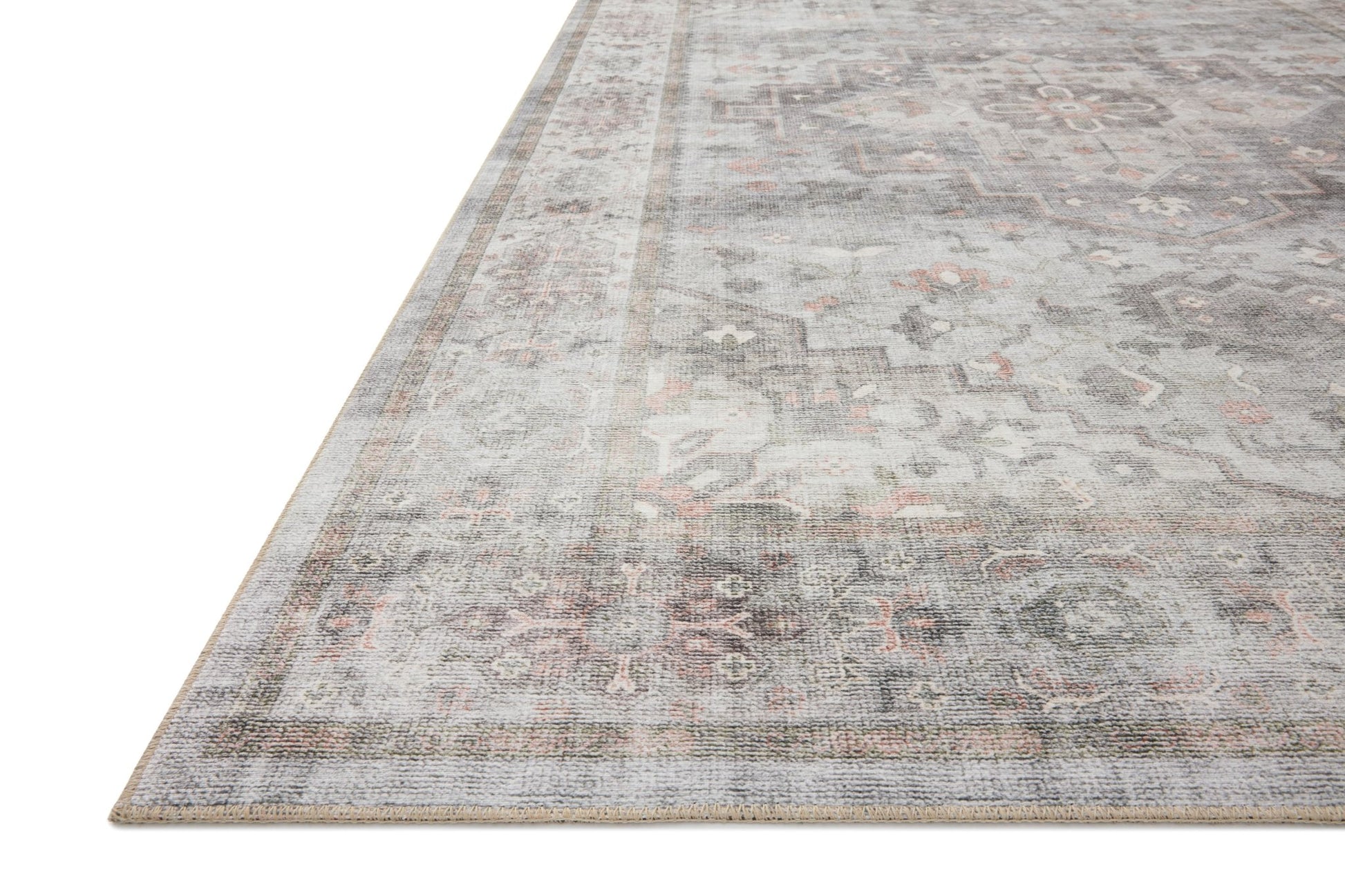 Loloi II Heidi HEI - 02 Dove Blush Traditional Power Loomed Rug - Rugs - Loloi II - Atlanta Designer Rugs