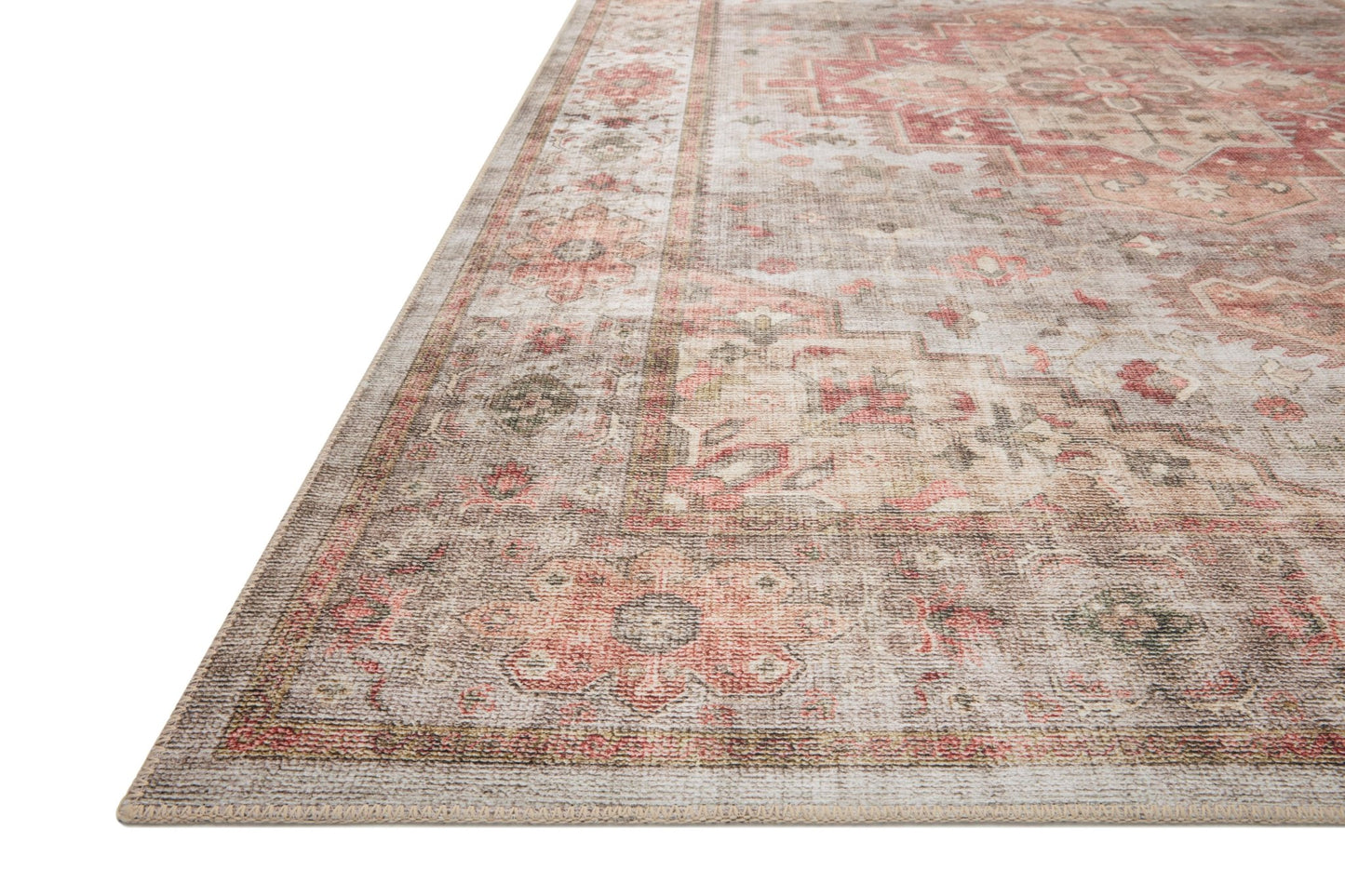 Loloi II Heidi HEI - 02 Dove Spice Traditional Power Loomed Rug - Rugs - Loloi II - Atlanta Designer Rugs