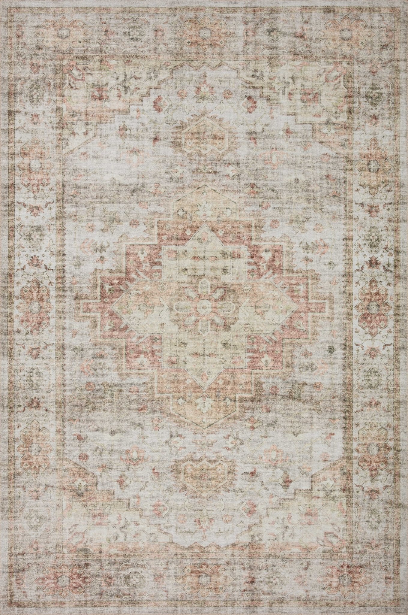 Loloi II Heidi HEI - 02 Sage Multi Traditional Power Loomed Rug - Rugs - Loloi II - Atlanta Designer Rugs