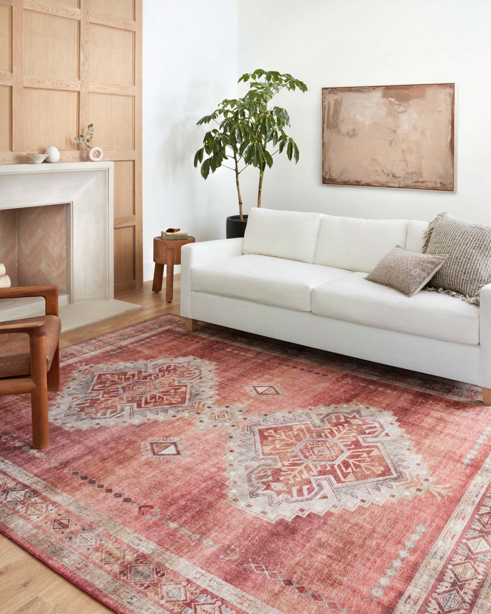 Loloi II Heidi HEI - 03 Sunset Natural Traditional Power Loomed Rug - Rugs - Loloi II - Atlanta Designer Rugs