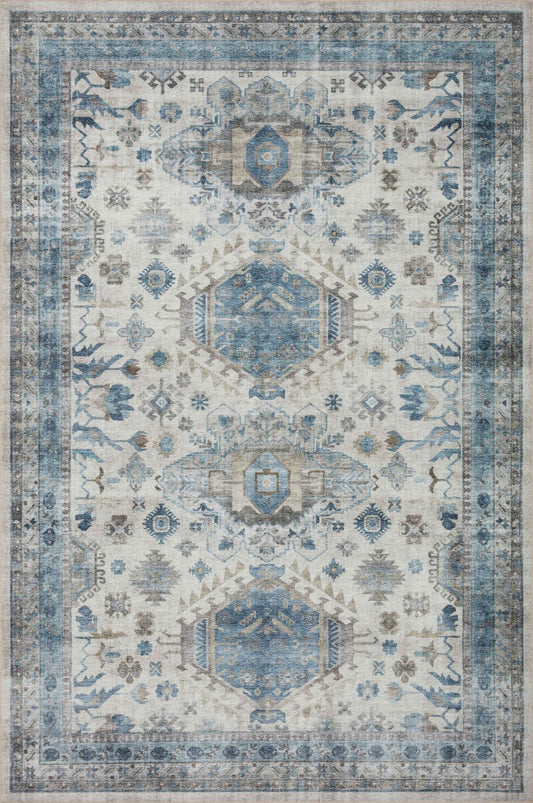 Loloi II Heidi HEI - 04 Ivory Ocean Traditional Power Loomed Rug - Rugs - Loloi II - Atlanta Designer Rugs