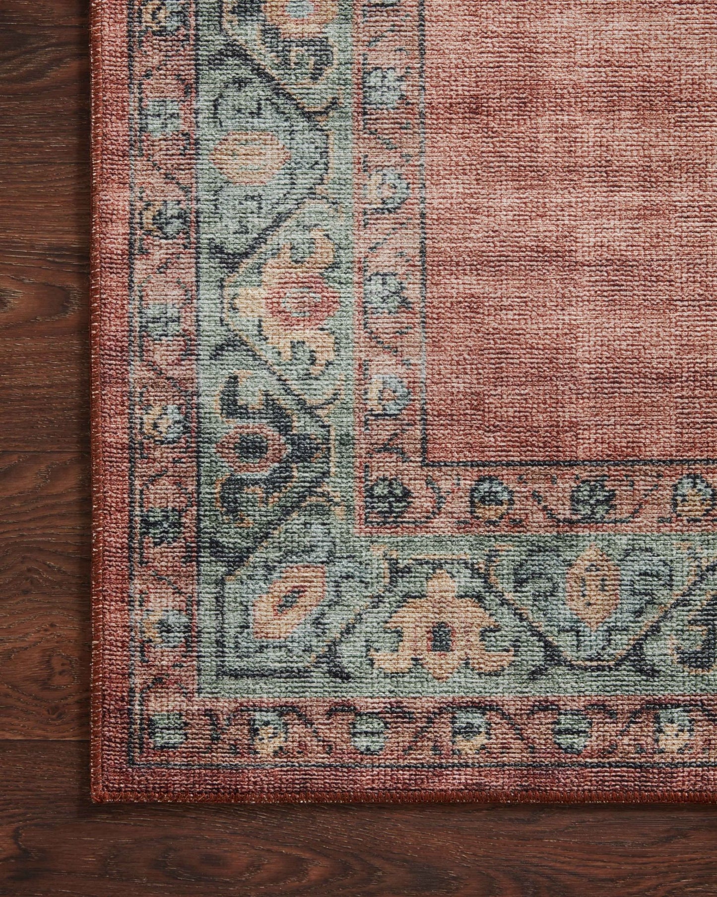 Loloi II Heidi HEI - 05 Spice Aqua Traditional Power Loomed Rug - Rugs - Loloi II - Atlanta Designer Rugs