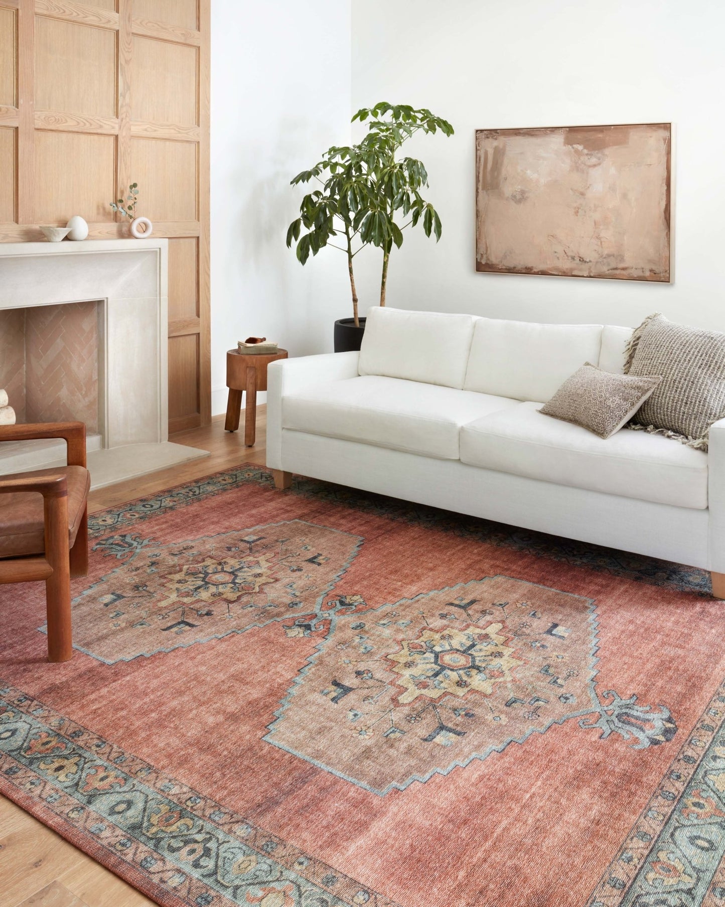 Loloi II Heidi HEI - 05 Spice Aqua Traditional Power Loomed Rug - Rugs - Loloi II - Atlanta Designer Rugs