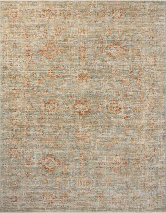 Loloi Heritage HER - 06 Aqua Terracotta Traditional Power Loomed Rug - Rugs - Loloi - Atlanta Designer Rugs