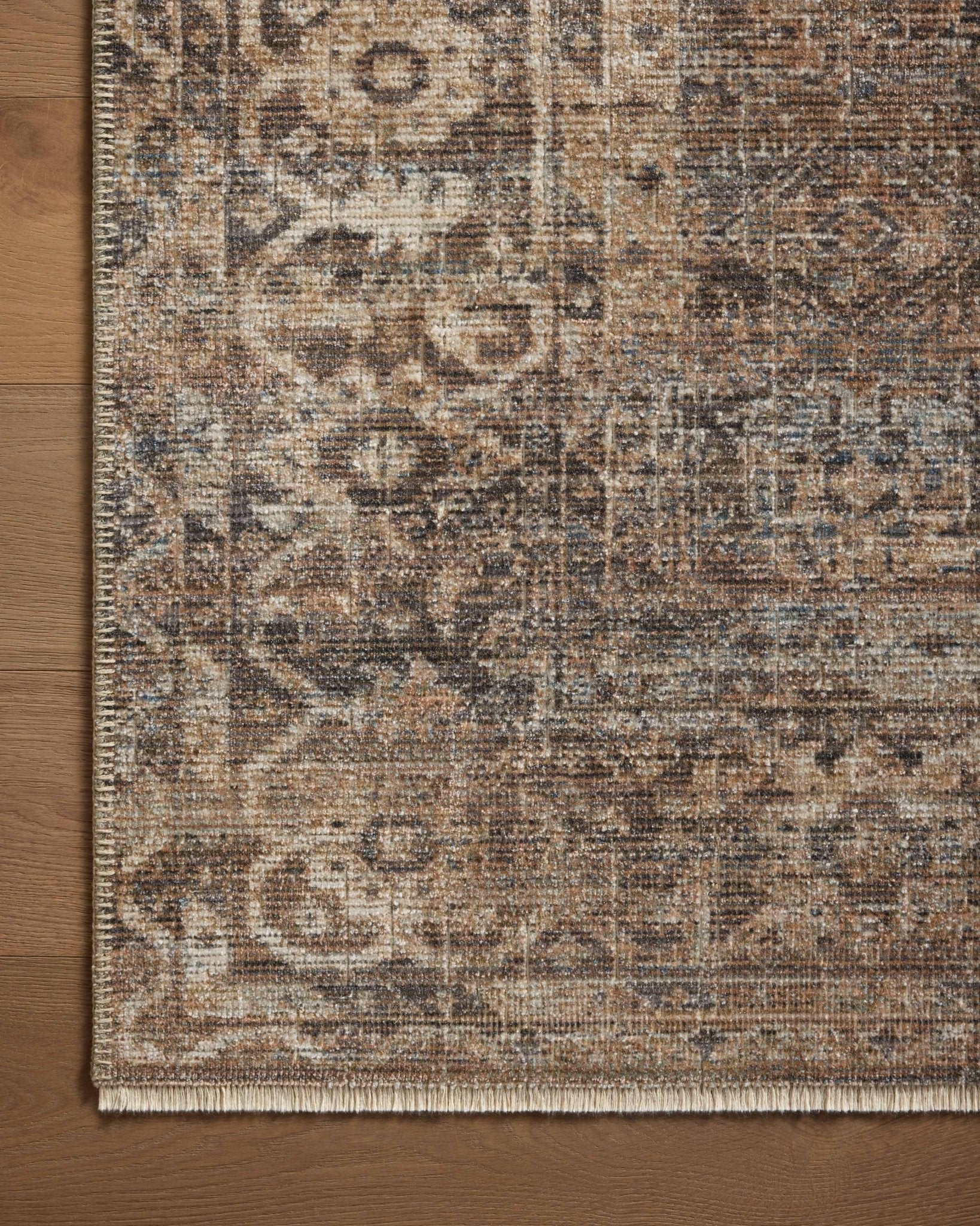 Loloi Heritage HER - 07 Mocha Denim Traditional Power Loomed Rug - Rugs - Loloi - Atlanta Designer Rugs