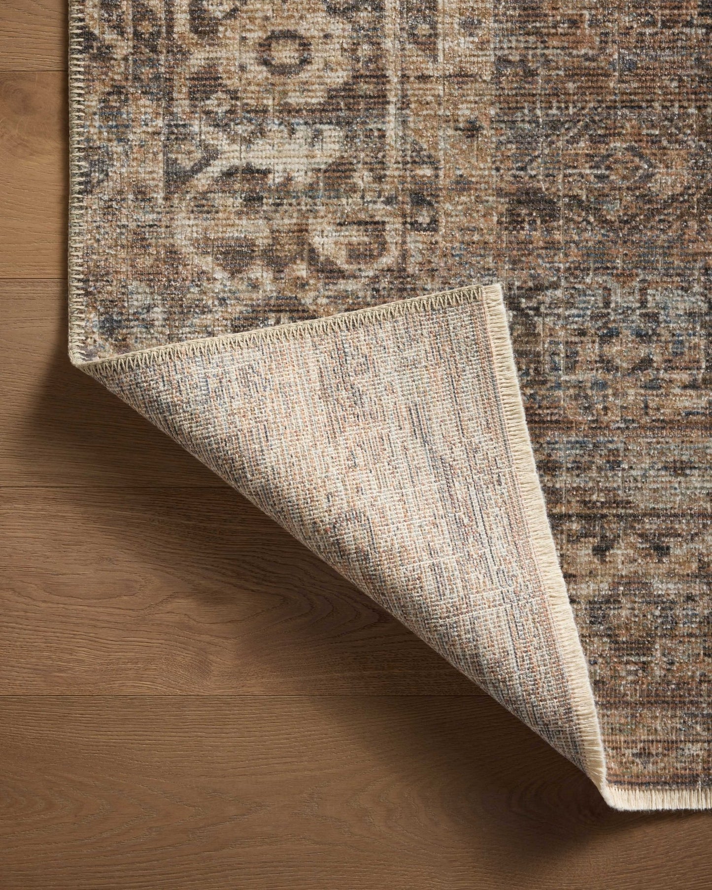 Loloi Heritage HER - 07 Mocha Denim Traditional Power Loomed Rug - Rugs - Loloi - Atlanta Designer Rugs