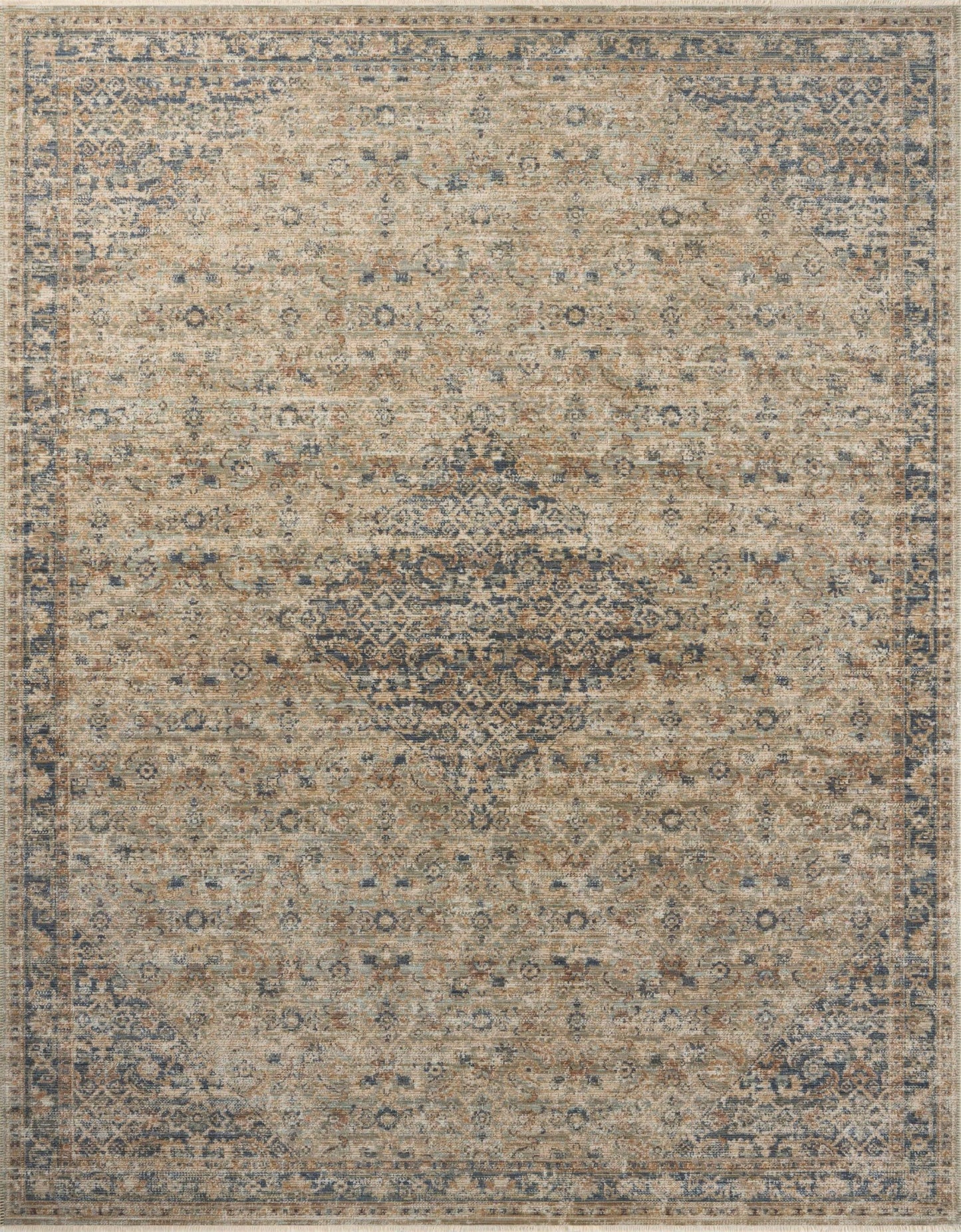 Loloi Heritage HER - 08 Sage Navy Traditional Power Loomed Rug - Rugs - Loloi - Atlanta Designer Rugs