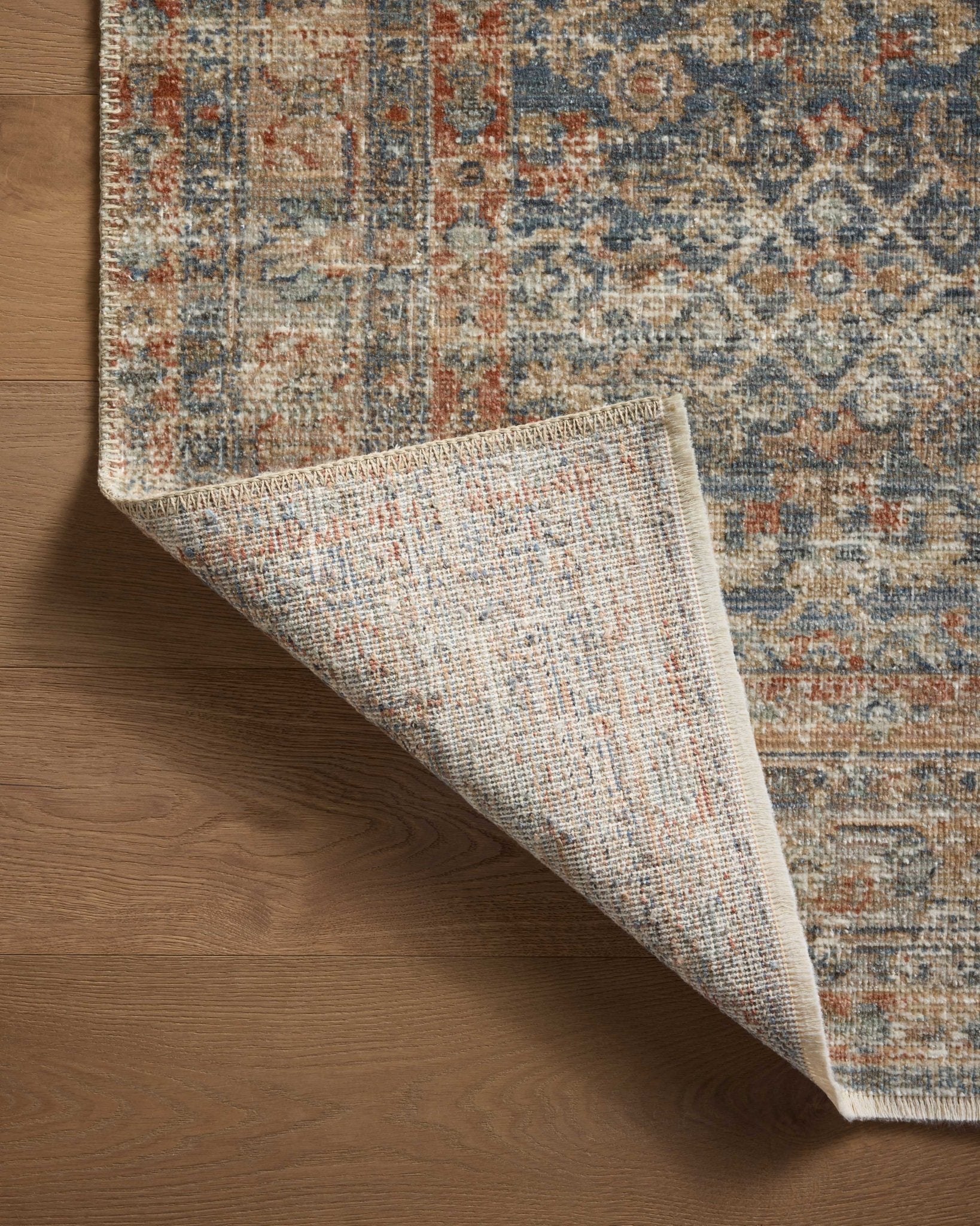 Loloi Heritage HER - 12 Blue Rust Traditional Power Loomed Rug - Rugs - Loloi - Atlanta Designer Rugs