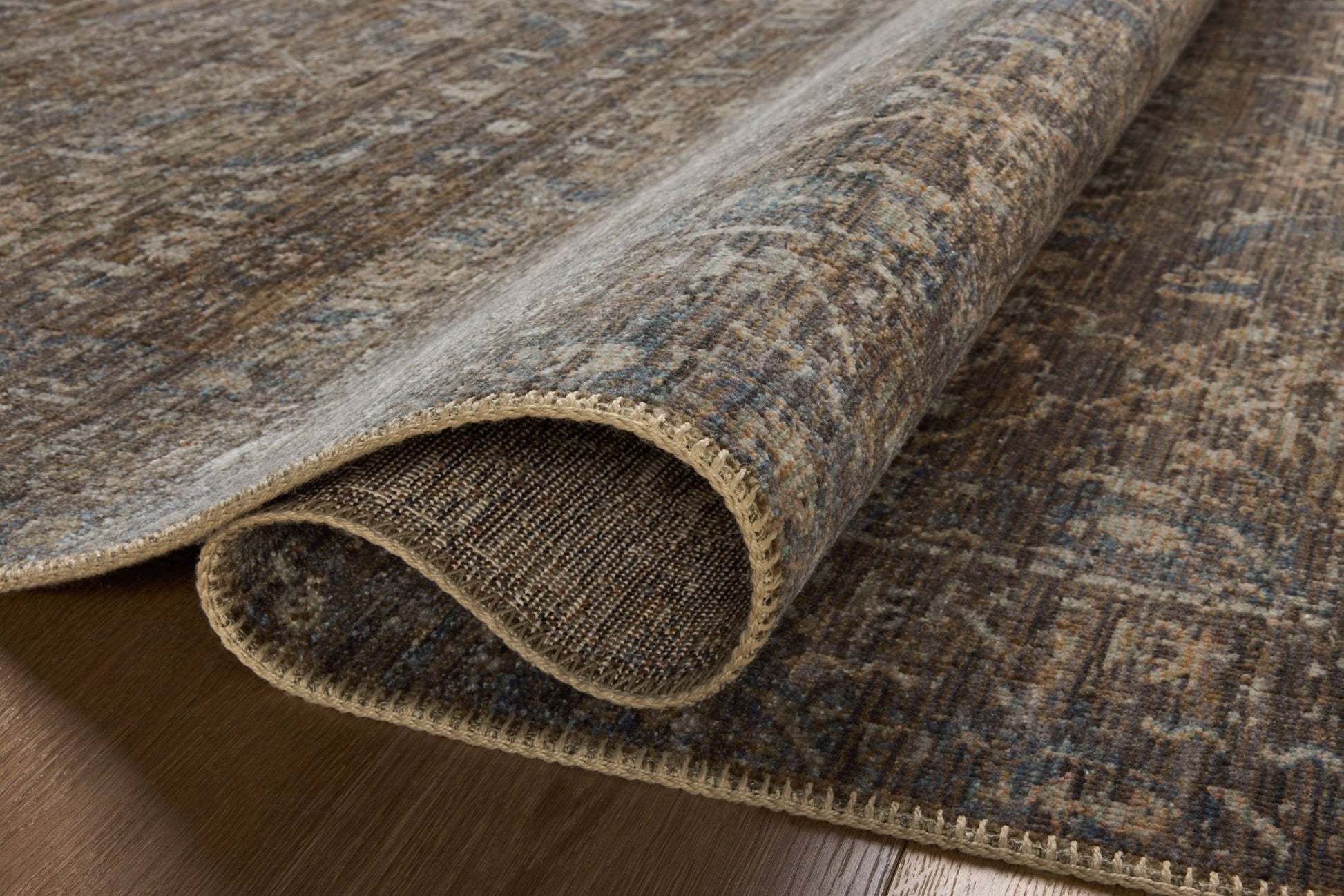 Loloi Heritage HER - 14 Lagoon Tobacco Traditional Power Loomed Rug - Rugs - Loloi - Atlanta Designer Rugs