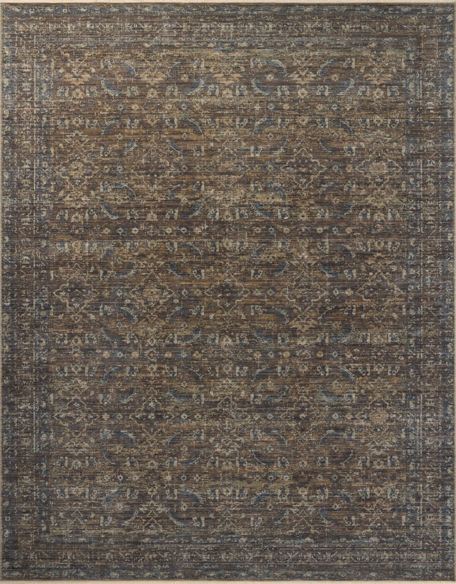 Loloi Heritage HER - 14 Lagoon Tobacco Traditional Power Loomed Rug - Rugs - Loloi - Atlanta Designer Rugs