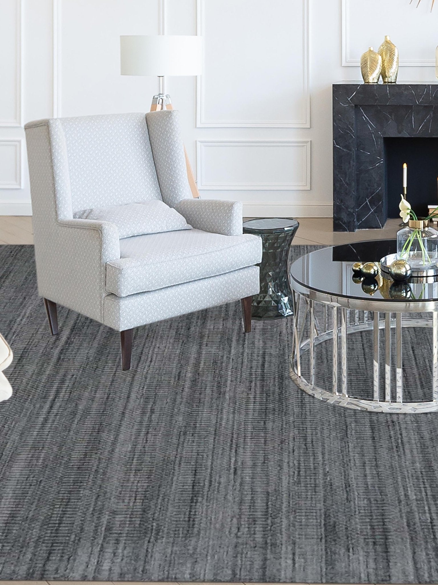 Artisan Heather Charcoal Transitional Loom Rug - Rugs - Artisan - Atlanta Designer Rugs