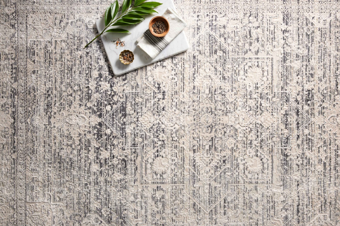 Loloi HOMAGE HOM - 04 Ivory Grey Transitional Power Loomed Rug - Rugs - Loloi - Atlanta Designer Rugs