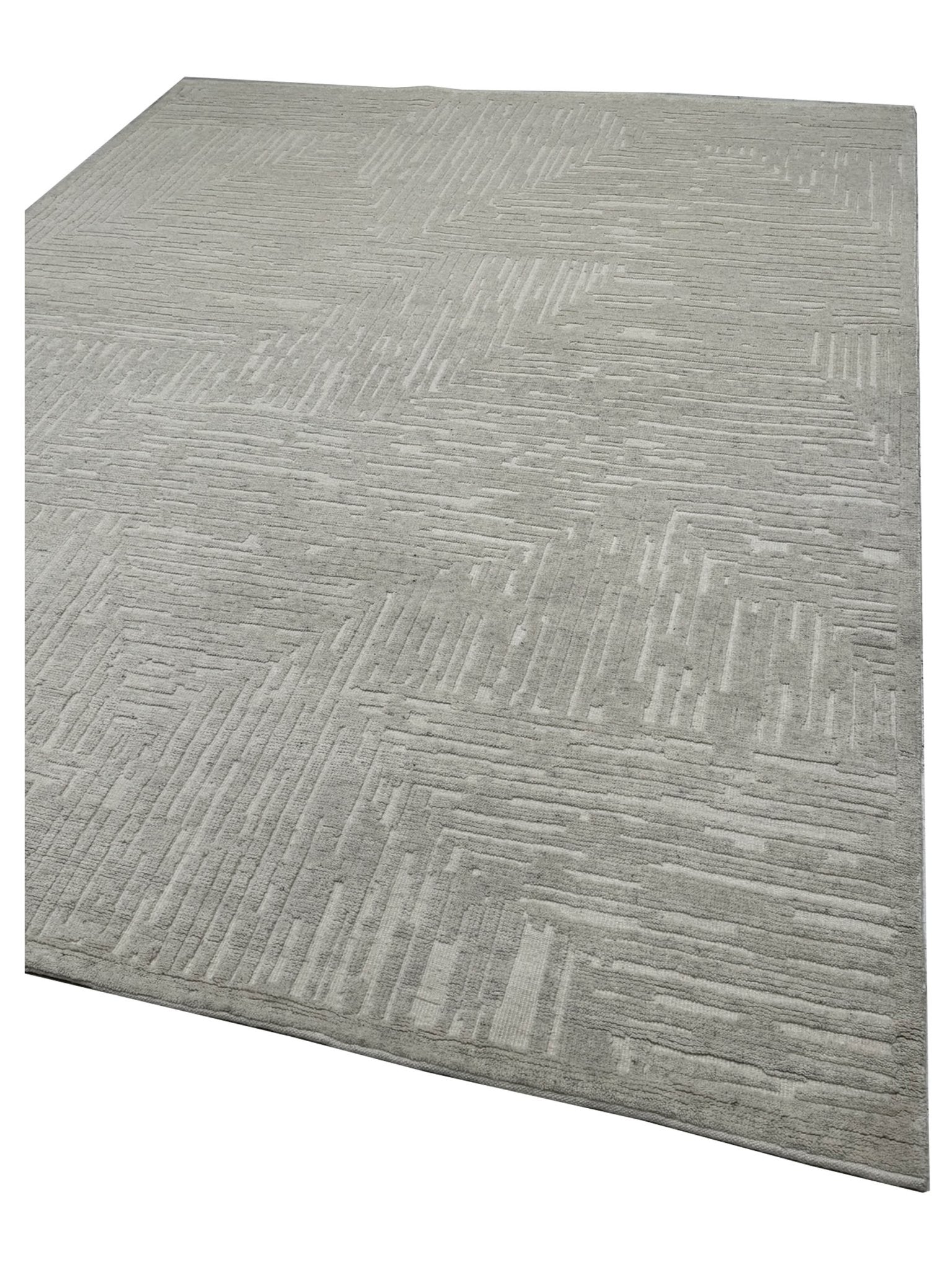 Artisan Harmony Natural White White Contemporary Knotted Rug - Rugs - Artisan - Atlanta Designer Rugs