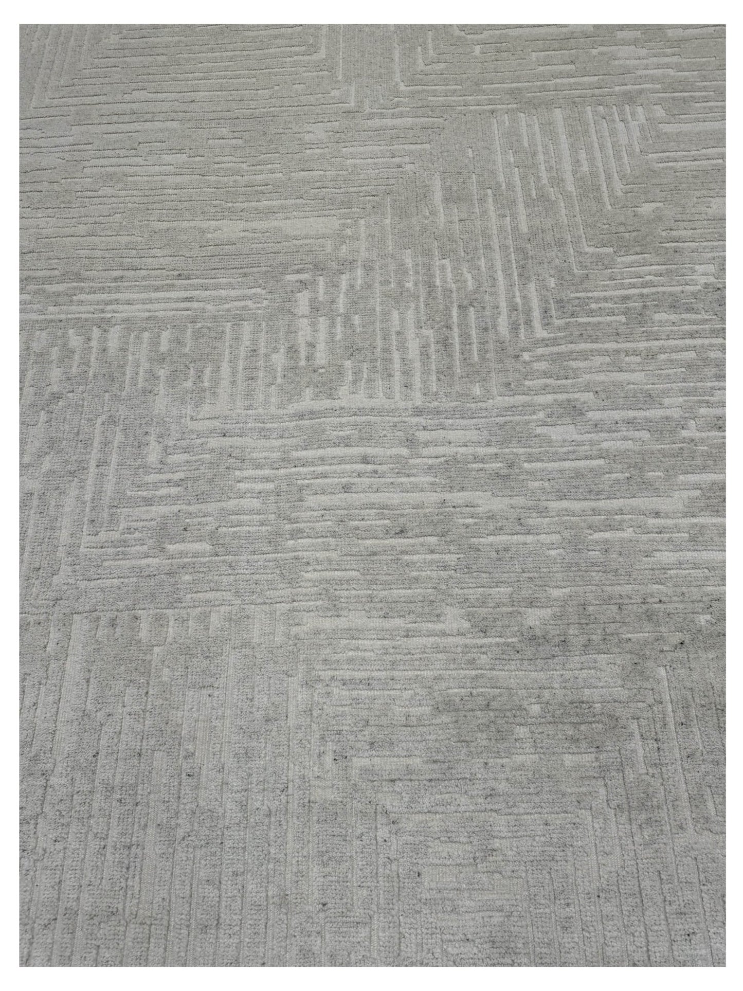 Artisan Harmony Natural White White Contemporary Knotted Rug - Rugs - Artisan - Atlanta Designer Rugs