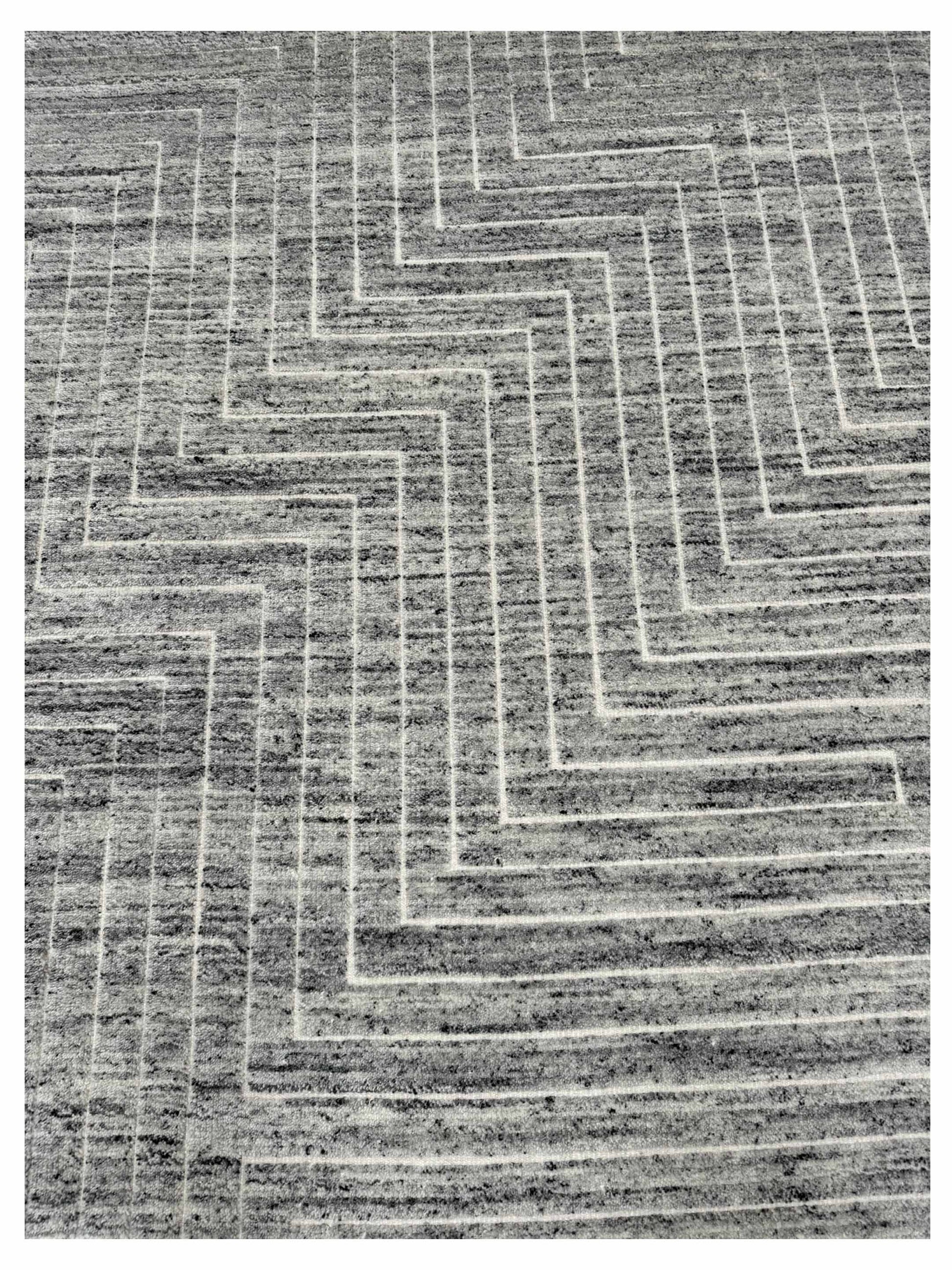 Artisan Harmony Fogg Grey Contemporary Knotted Rug - Rugs - Artisan - Atlanta Designer Rugs