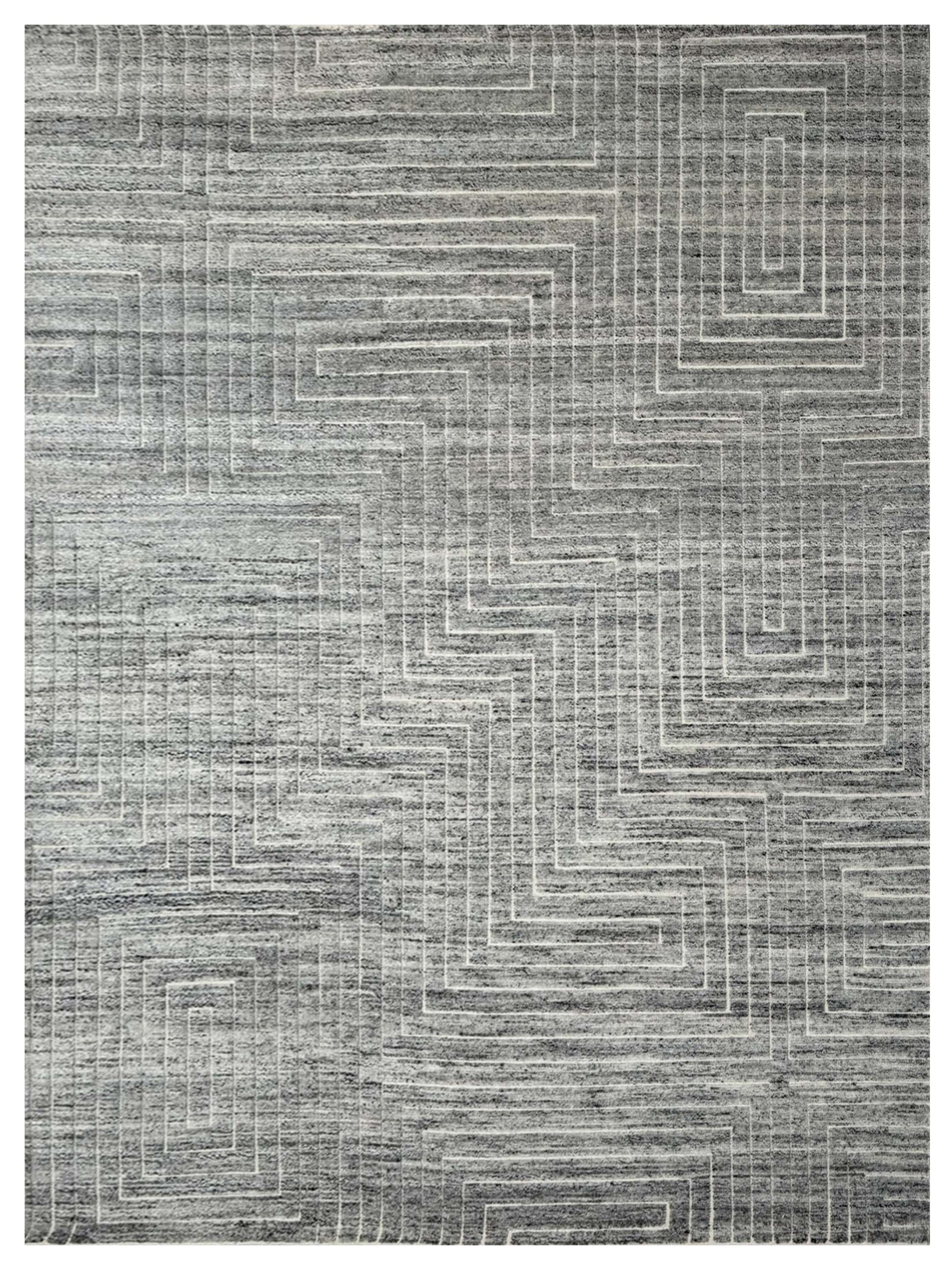 Artisan Harmony Fogg Grey Contemporary Knotted Rug - Rugs - Artisan - Atlanta Designer Rugs