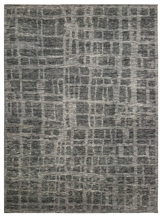 Artisan Harmony Grey Black Contemporary Knotted Rug - Rugs - Artisan - Atlanta Designer Rugs