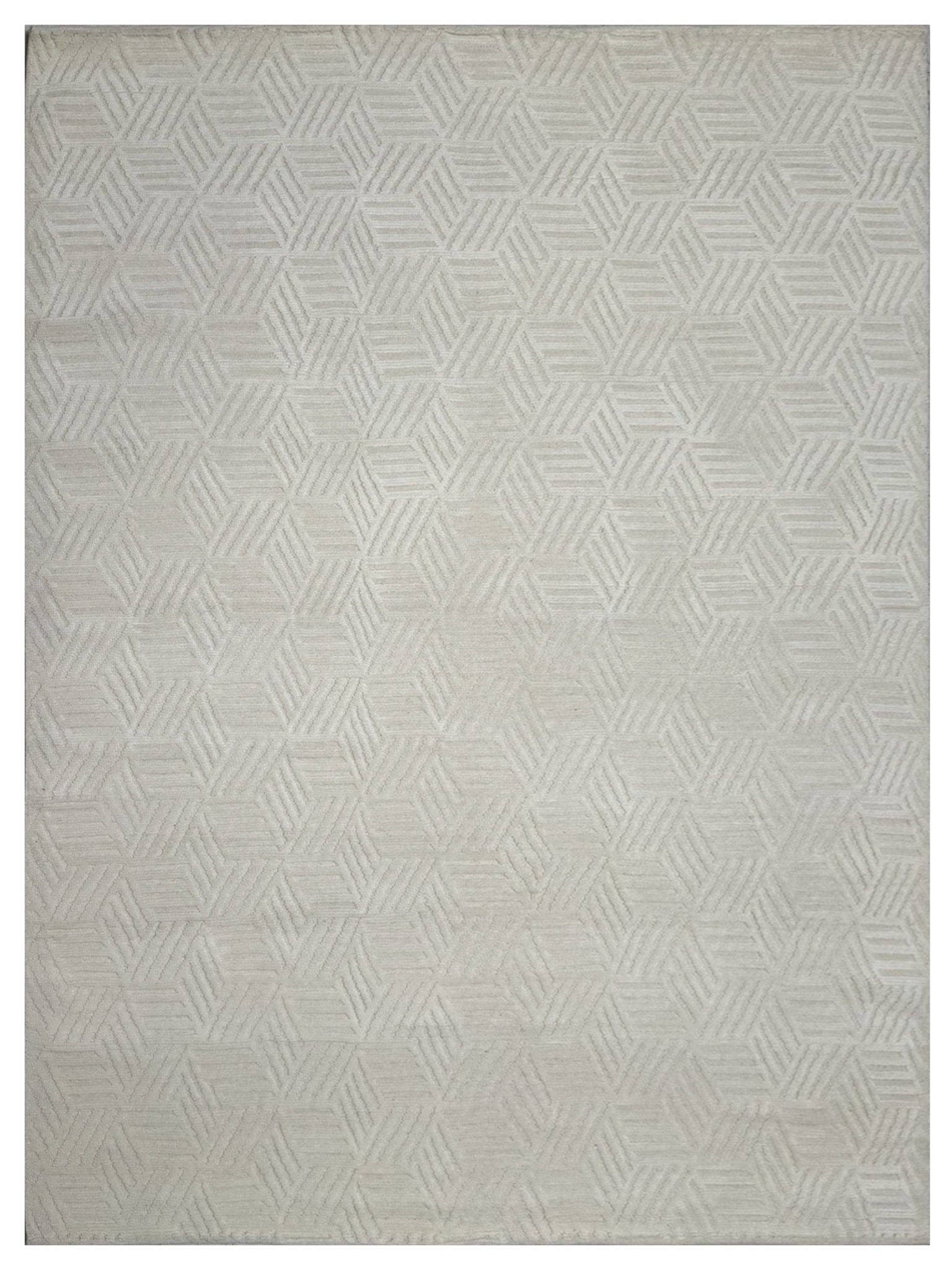 Artisan Harmony White White Contemporary Knotted Rug - Rugs - Artisan - Atlanta Designer Rugs