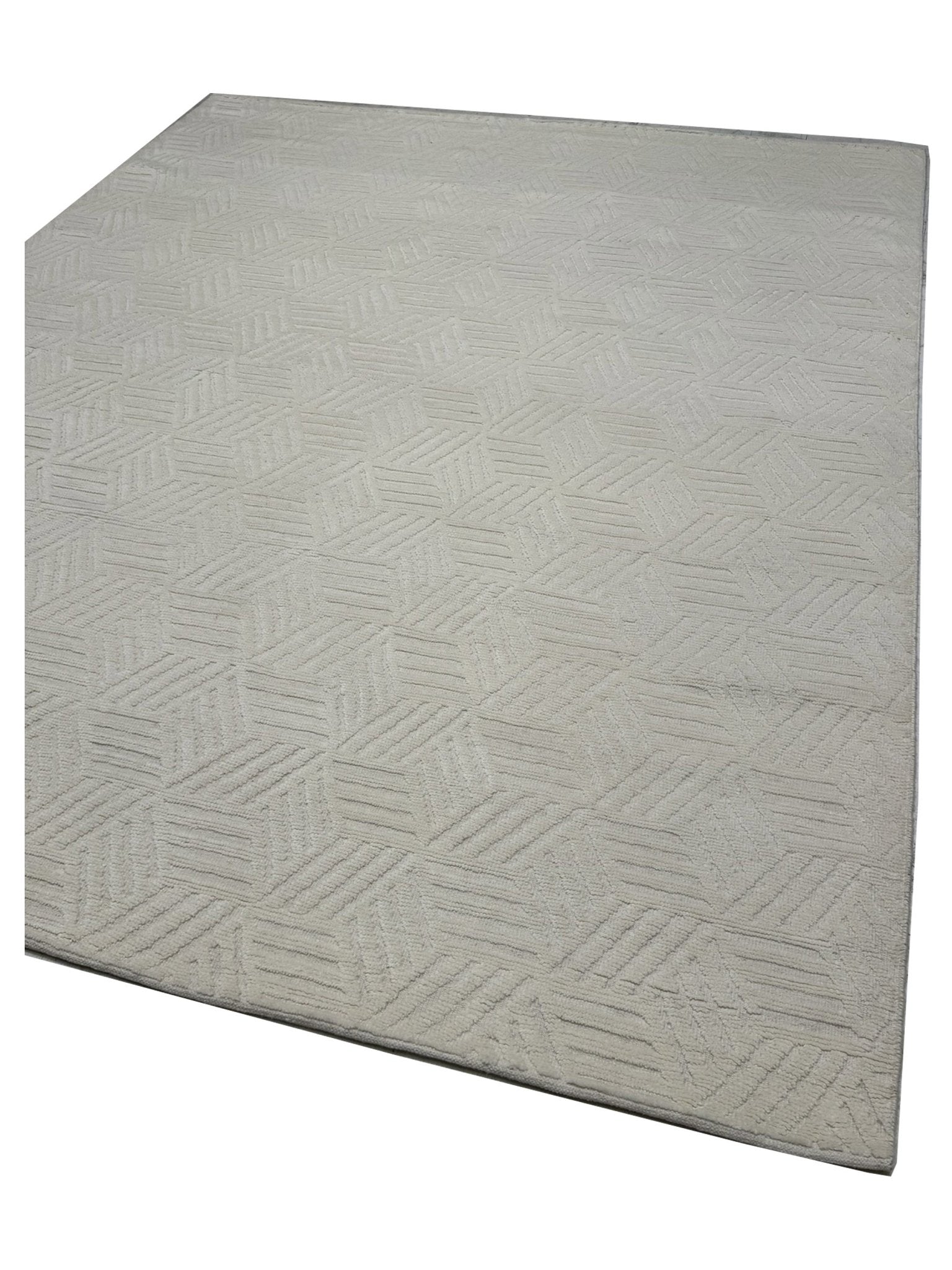 Artisan Harmony White White Contemporary Knotted Rug - Rugs - Artisan - Atlanta Designer Rugs