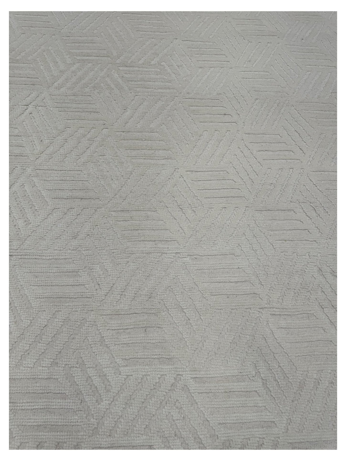 Artisan Harmony White White Contemporary Knotted Rug - Rugs - Artisan - Atlanta Designer Rugs