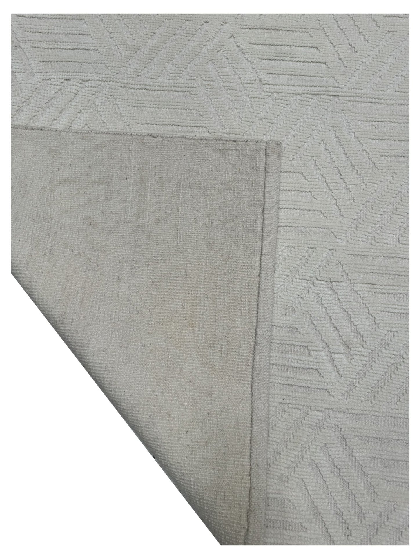 Artisan Harmony White White Contemporary Knotted Rug - Rugs - Artisan - Atlanta Designer Rugs