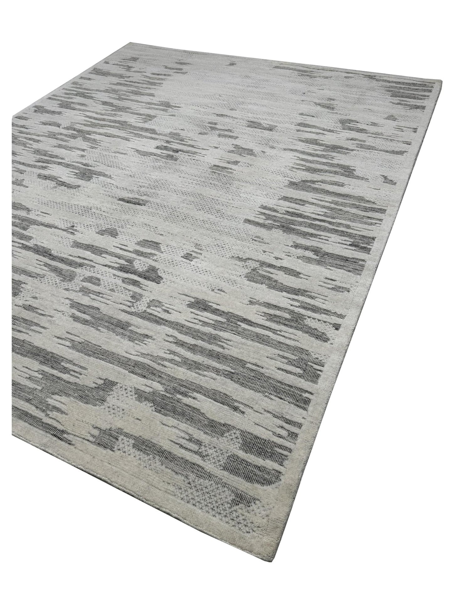 Artisan Harmony White Silver Transitional Knotted Rug - Rugs - Artisan - Atlanta Designer Rugs