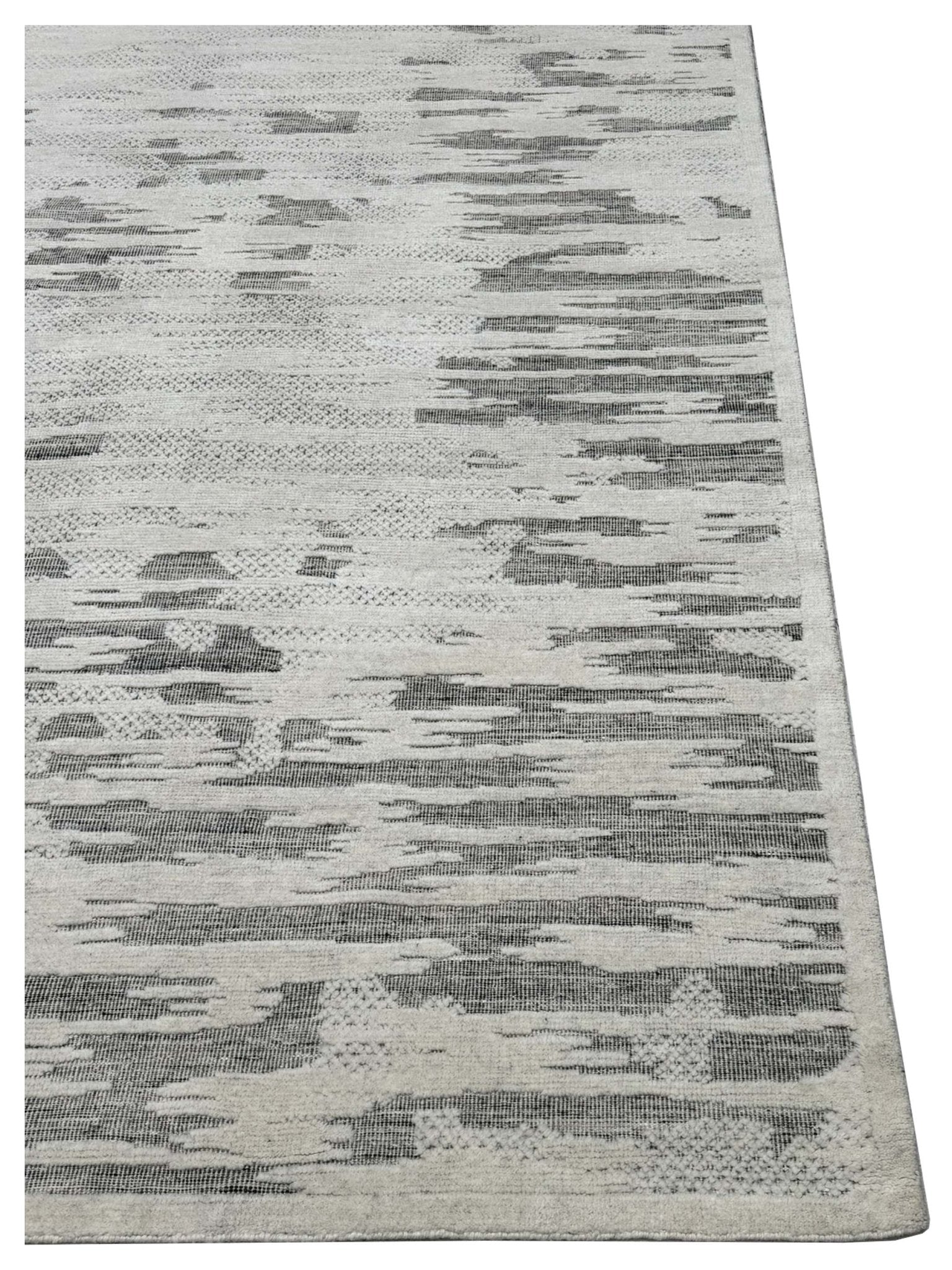 Artisan Harmony White Silver Transitional Knotted Rug - Rugs - Artisan - Atlanta Designer Rugs