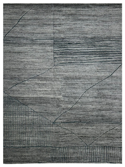 Artisan Harmony Grey Lt Green Contemporary Knotted Rug - Rugs - Artisan - Atlanta Designer Rugs