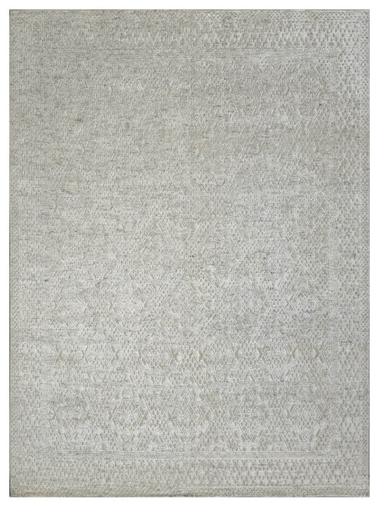 Artisan Harmony Ivory White Contemporary Knotted Rug - Rugs - Artisan - Atlanta Designer Rugs