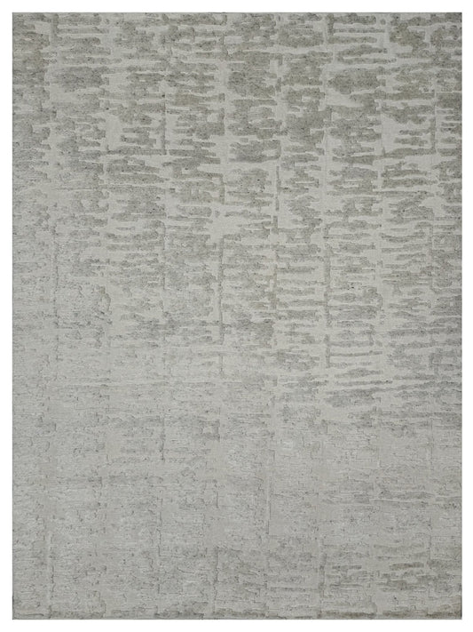 Artisan Harmony White White Contemporary Knotted Rug - Rugs - Artisan - Atlanta Designer Rugs