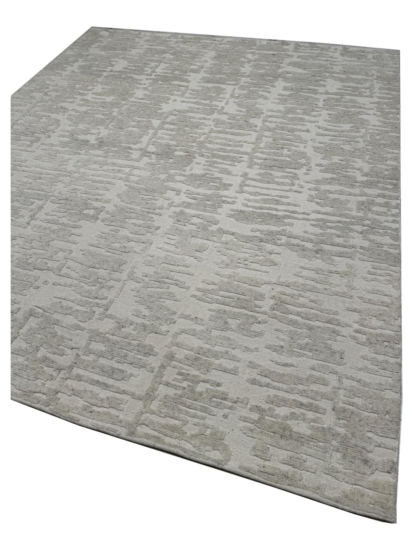 Artisan Harmony White White Contemporary Knotted Rug - Rugs - Artisan - Atlanta Designer Rugs