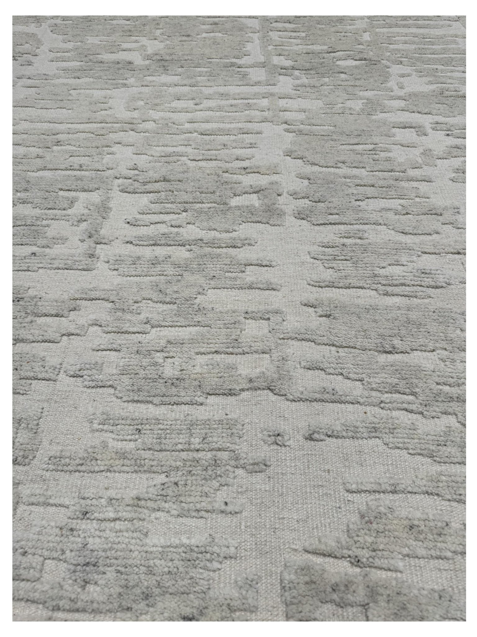 Artisan Harmony White White Contemporary Knotted Rug - Rugs - Artisan - Atlanta Designer Rugs